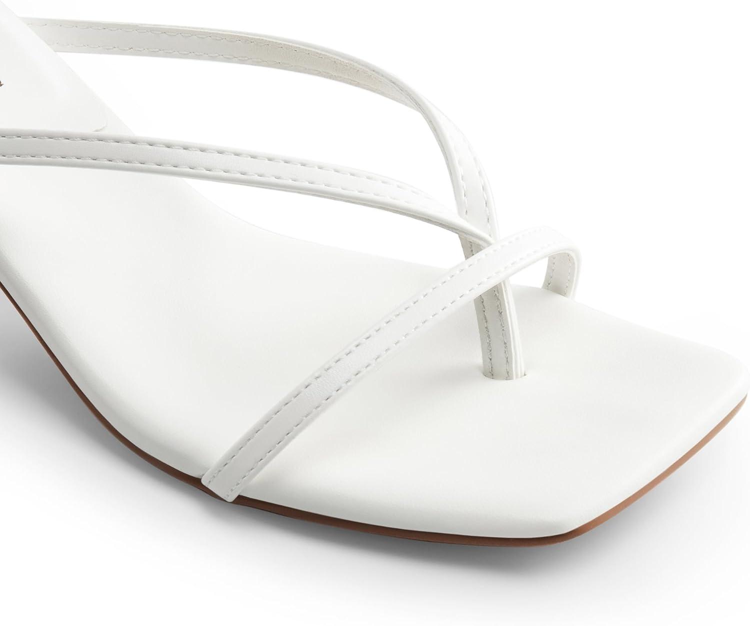 imageDREAM PAIRS Womens kitten Low Strappy Lace Up Heels Open Square Toe Thong Ankle Strap Heels Sexy Fashion Comfort Dress Shoes Party Sylvestra Pumps Heeled SandalsWhitepu