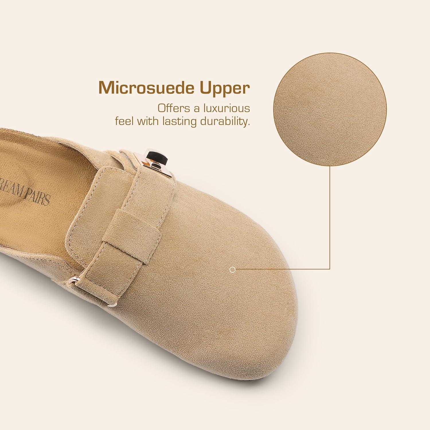 imageDREAM PAIRS womens MuleApricot