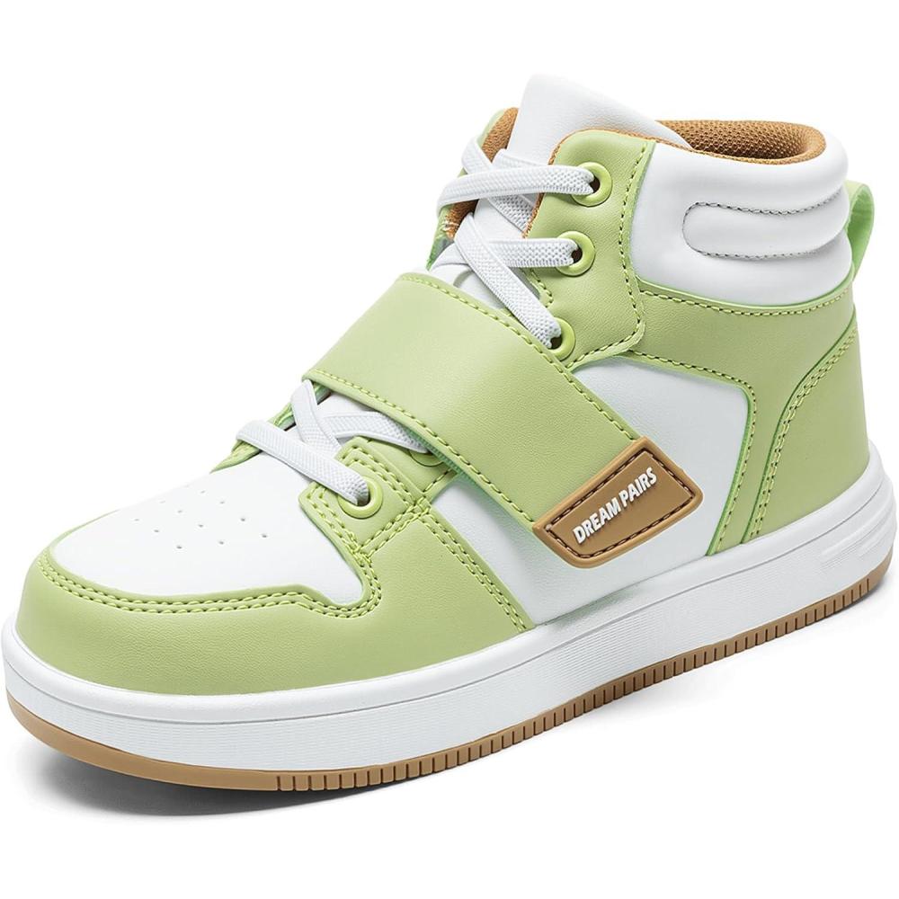 imageDREAM PAIRS Boys Girls High Top Sneaker LilLegends Skyhigh Basketball ShoesGreen