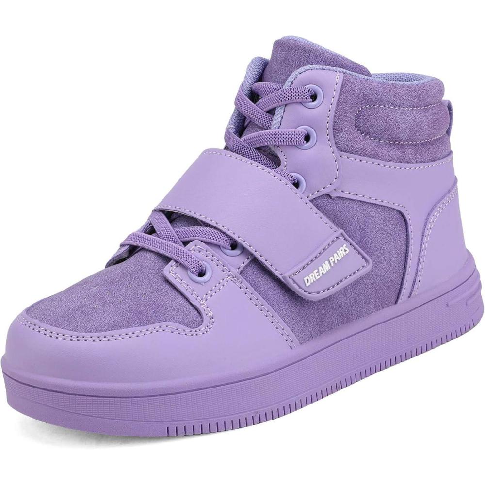 imageDREAM PAIRS Boys Girls High Top Sneaker LilLegends Skyhigh Basketball ShoesPurple