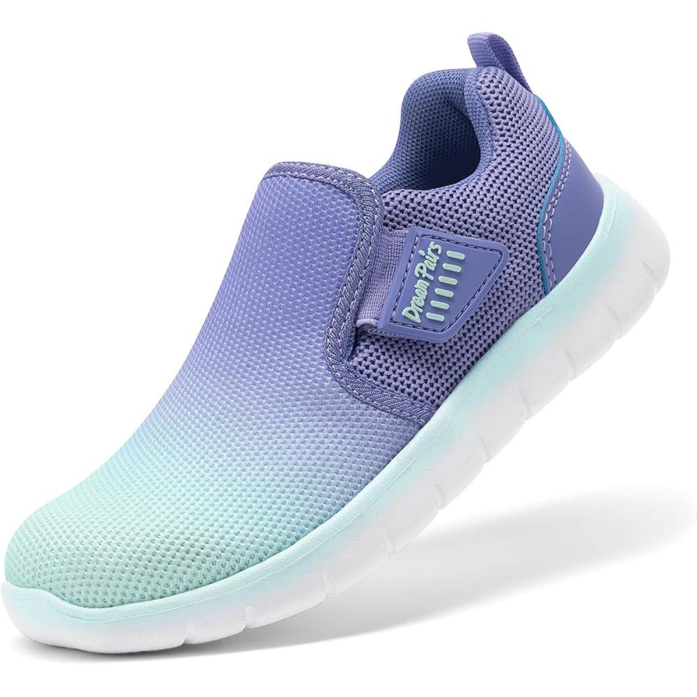 imageDREAM PAIRS Boys Girls Shoes Kids Slip on Tennis EZOns MightyMovers Running Athletic Barefoot Zero Drop Sports SneakersLight GreenBlue