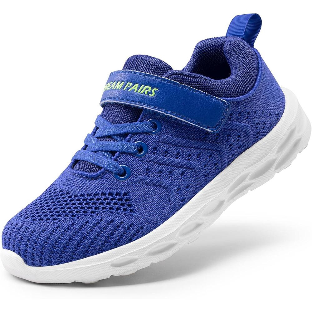 imageDREAM PAIRS Boys Girls Shoes Kids Tennis Footwear EZOns GoGetters Running Athletic School Sneakers for LittleBig KidRoyalBlueGreen