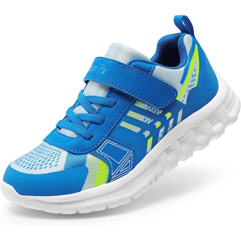 imageDREAM PAIRS Girls Boys Shoes Kids Tennis EZOns Quicksteps School Sneakers Breathable Running Athletic ShoesBlueWhite