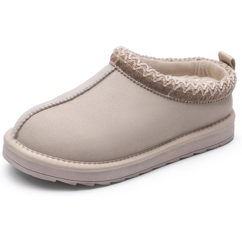 imageDREAM PAIRS Girls Boys Slippers Kids House Fuzzy Indoor Outdoor FuzzyEasy Kids Slipon Slipper for Little Kid Big KidSand