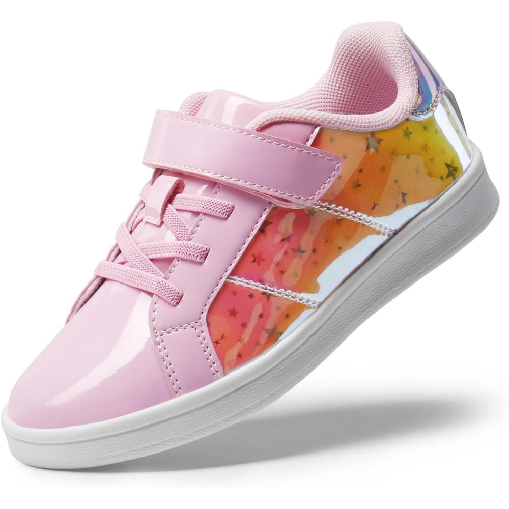 imageDREAM PAIRS Girls Boys Sneakers Tennis School Shoes Casual Walking Storybook Footwear for LittleBig KidsPink