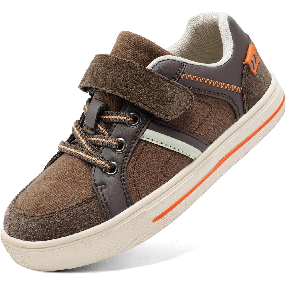 imageDREAM PAIRS Kid Sneakers Girls Boys School Loafers Shoes LilLegends TimberTotBrownOrange