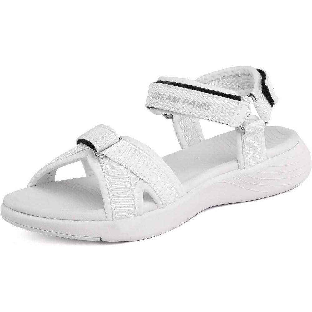 imageDREAM PAIRS Womens Sport Athletic Sandals Outdoor Hiking SandalsWhite