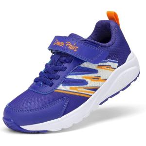 DREAM PAIRS Boys Girls Shoes Kids Tennis Running Athletic School Gym Breathable Lightweight Sneakers for Little/Big Kid(Navy)