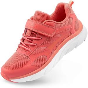 DREAM PAIRS Boys Girls Sneakers Kids Tennis Running Shoes EZ-ONs EZ-Plays Athletic Sport Gym Lightweight Breathable Shoes(Watermelon Red)