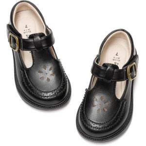 DREAM PAIRS Girl Mary Jane Dress Shoes – Ballet Flats for Girl School Uniform Shoes for Toddler Little Girls(Black)