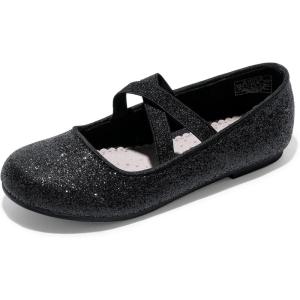 DREAM PAIRS Girls Ballerina Dress Shoes Mary Jane Flats(Black)