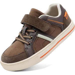 DREAM PAIRS Kid Sneakers Girls Boys School Loafers Shoes LilLegends TimberTot(Brown/Orange)