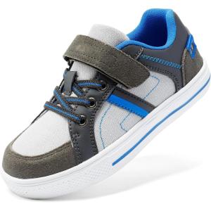 DREAM PAIRS Kid Sneakers Girls Boys School Loafers Shoes LilLegends TimberTot(Grey/Blue)