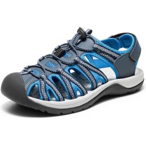 DREAM PAIRS Men’s 160912-M-NEW Adventurous Summer Outdoor Sandals(Navy/Royal)
