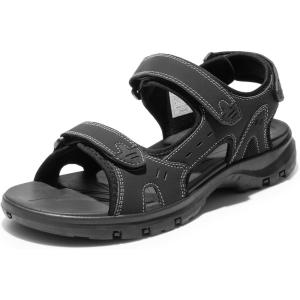 DREAM PAIRS Men’s Arch Support Hiking Sandals Sport Outdoor Athletic Comfortable Summer Beach Water Sandals(Black)
