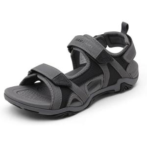 DREAM PAIRS Men’s Sandals Hiking Water Beach Sport Outdoor Athletic Arch Support Summer Sandals(Grey)
