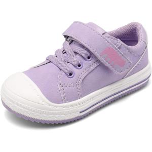 DREAM PAIRS Toddler Boys Girls Sneakers Casual Lightweight Kids Storybook Walking Skate Shoes(Light Purple)
