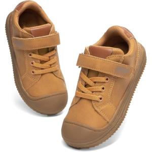 DREAM PAIRS Toddler Boys Girls Sneakers Casual Lightweight Kids Storybook Walking Skate Shoes(Yellow)