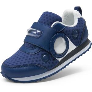 DREAM PAIRS Toddler Shoes Boys Girls Sneakers Kids Tennis Running Shoes Storybook Lightweight Hook and Loop Casual Walking Shoes(Navy)