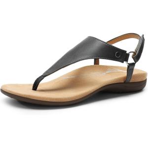 DREAM PAIRS Women’s Flat Sandals Arch Support Orthopedic Comfortable Soft Cushion Summer T-Strap Walking Thong Sandals(Grey-pu)