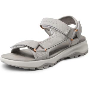 DREAM PAIRS Womens Sandals, Light Weight Hiking Sandals for Women, Comfortable Athletic Quick-Drying Walking Water Sandals With Hook And Loop Straps And Soft Insole(Light Coffee)