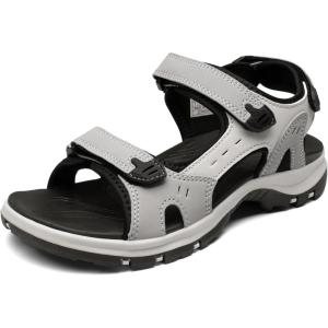 DREAM PAIRS Women’s Walking Sport Athletic Sandals Comfort Open Toe Casual Outdoor Hiking Summer Shoes(Grey)