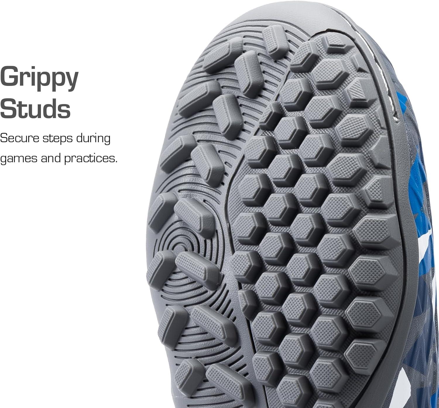 imageDREAM PAIRS Boys Girls Indoor Soccer Shoes High Top Football Turf Futsal Shoes for LittleBig KidGrey