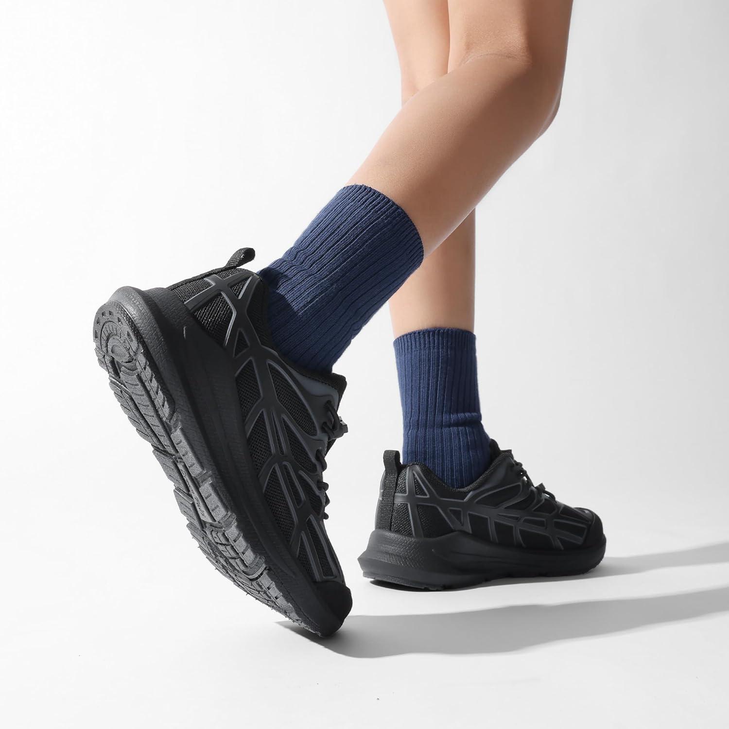 imageDREAM PAIRS Boys Girls Running Shoes Kids Athletic Lightweight Breathable Gym School ShoesAll Black