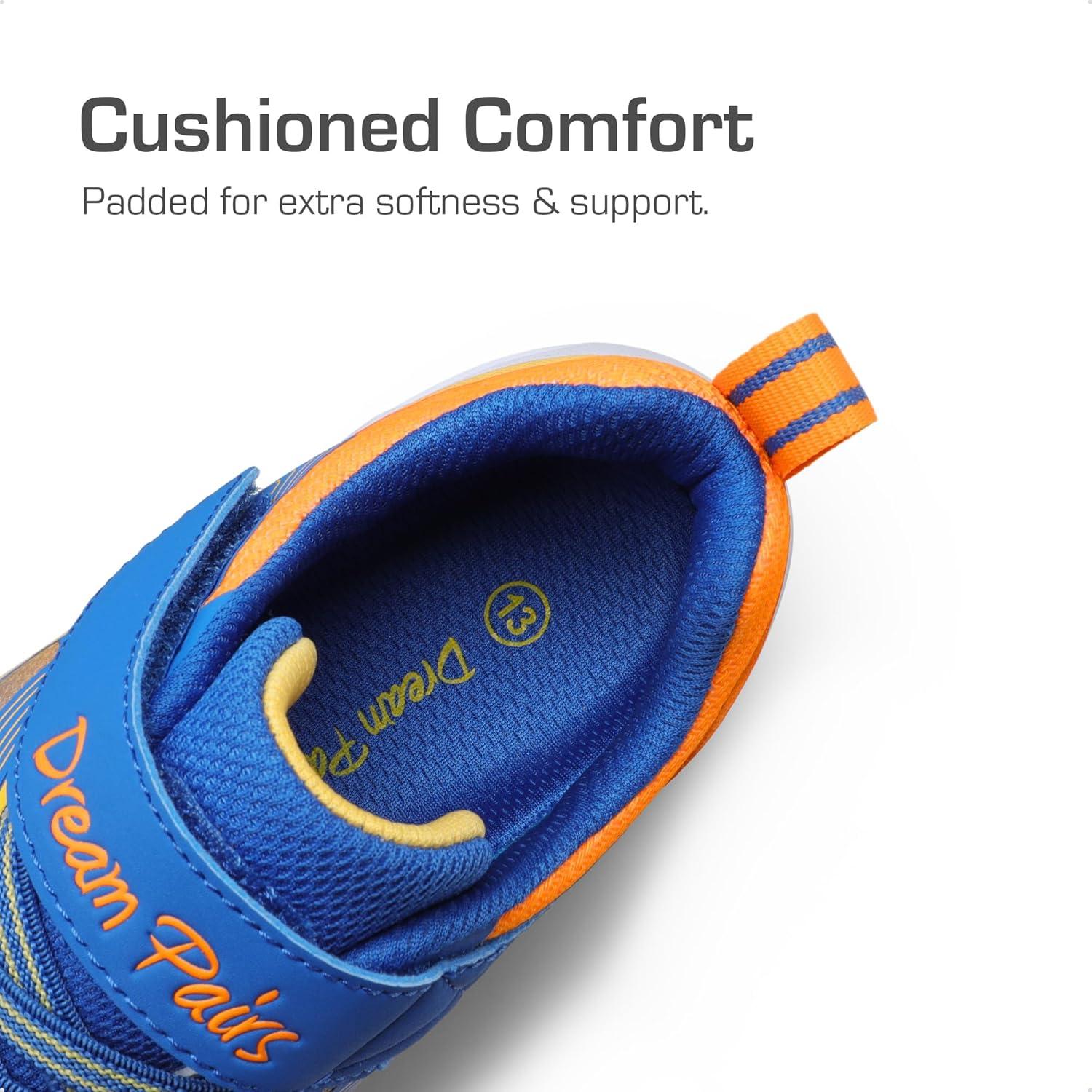 imageDREAM PAIRS Boys Girls Running Shoes Kids Tennis Shoes Sneakers with Hook and Loop Athletic Shoes for Little KidBig Kid