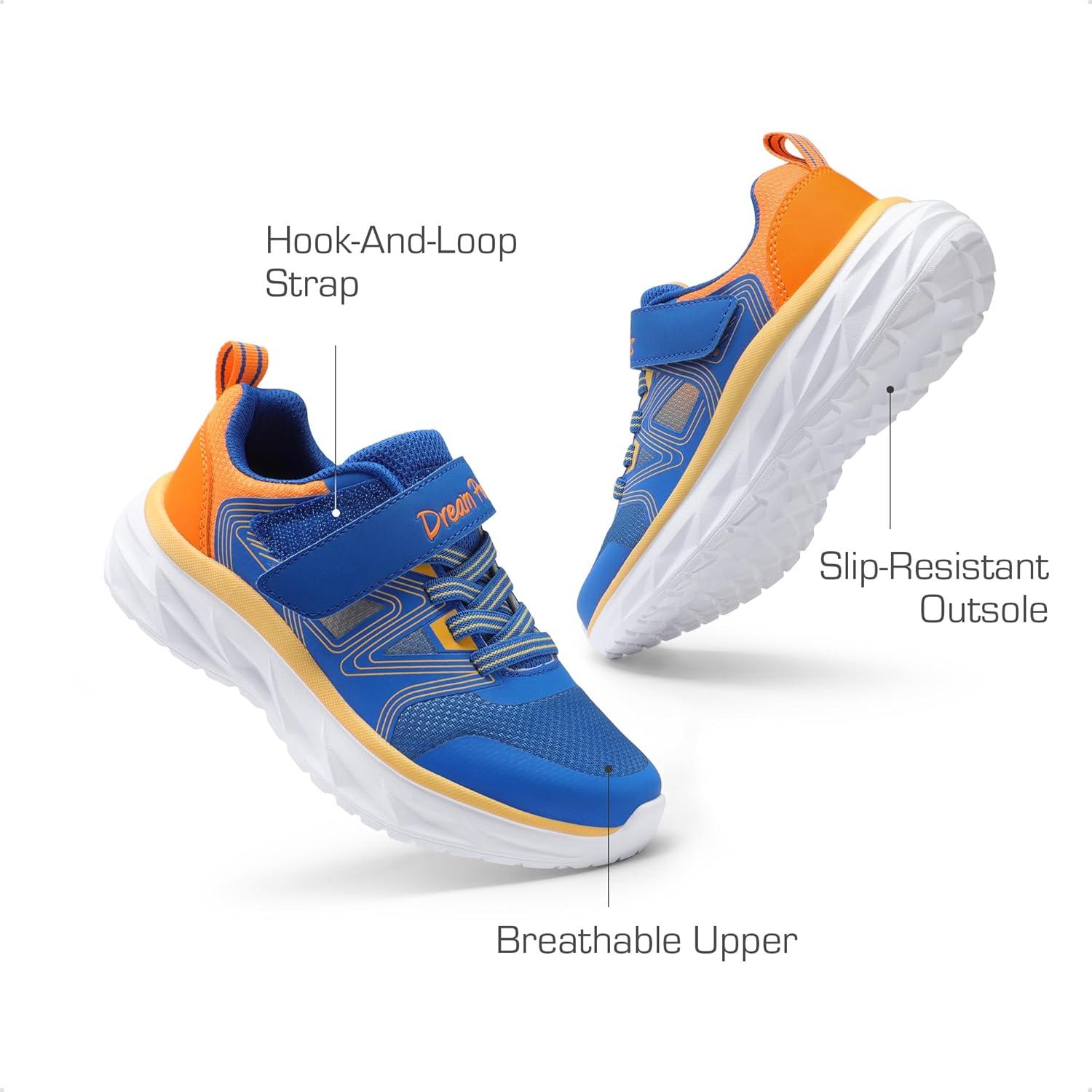 imageDREAM PAIRS Boys Girls Running Shoes Kids Tennis Shoes Sneakers with Hook and Loop Athletic Shoes for Little KidBig Kid
