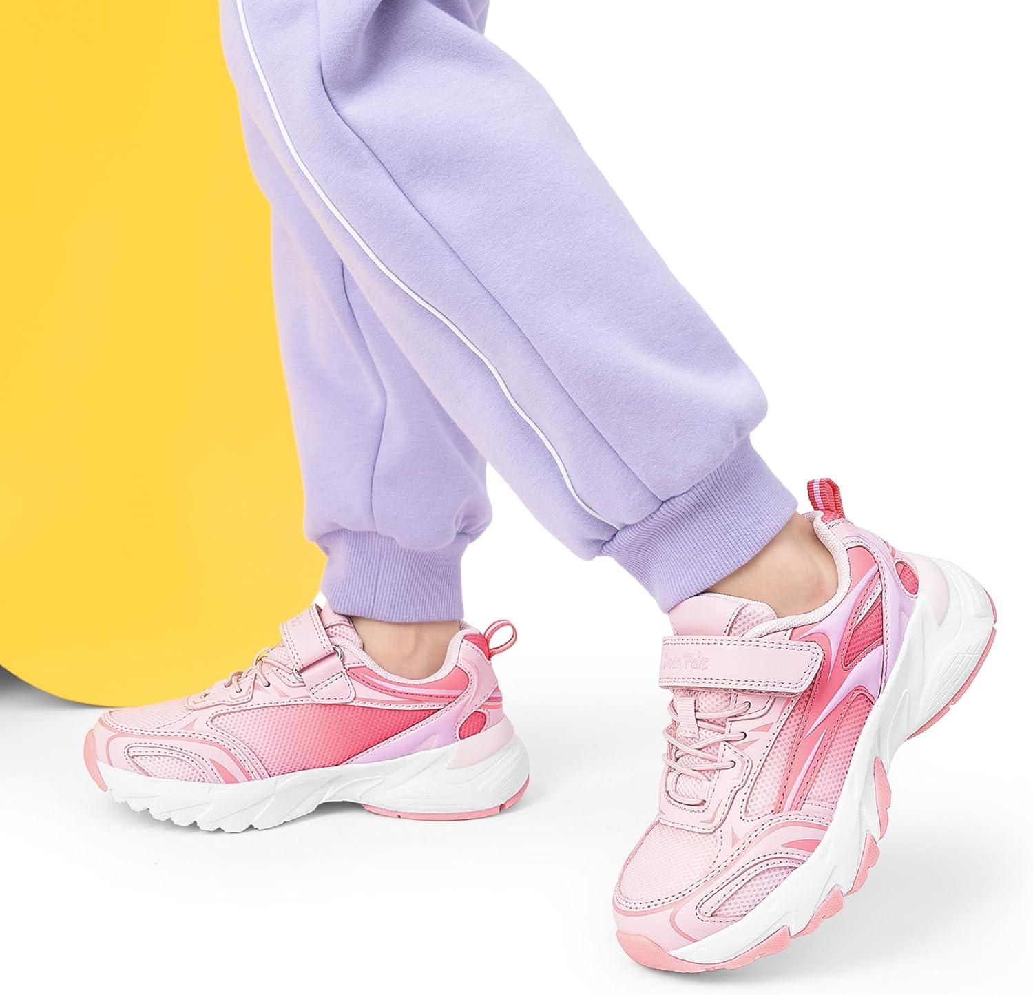 imageDREAM PAIRS Boys Girls Shoes Kids Tennis Athletic Running Footwear Breathable Walking Sneakers for LittleBig KidPink