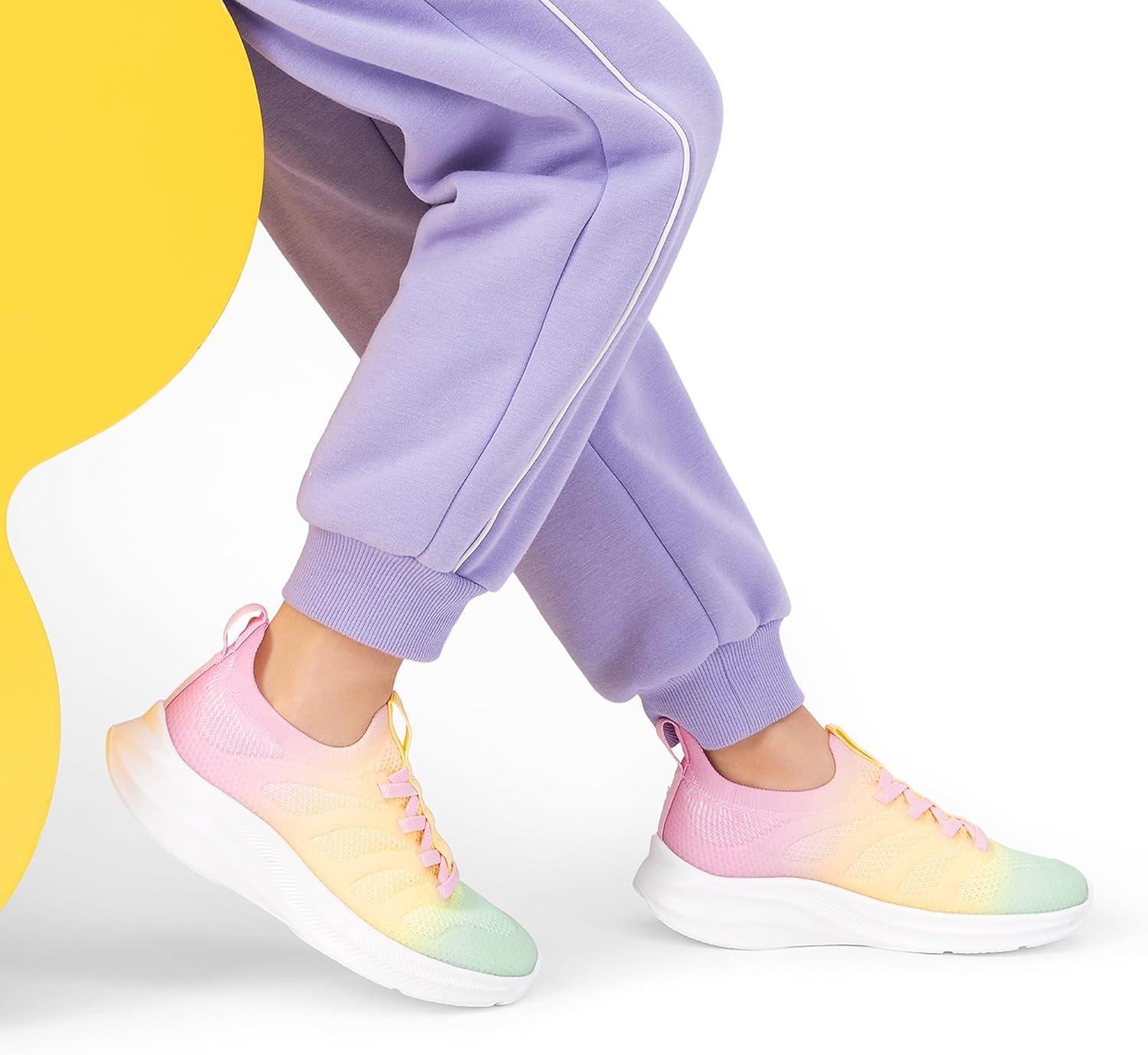 imageDREAM PAIRS Boys Girls Shoes Kids Tennis Slip on Footwear Running Athletic Sports School SneakersGreenYellowPurple