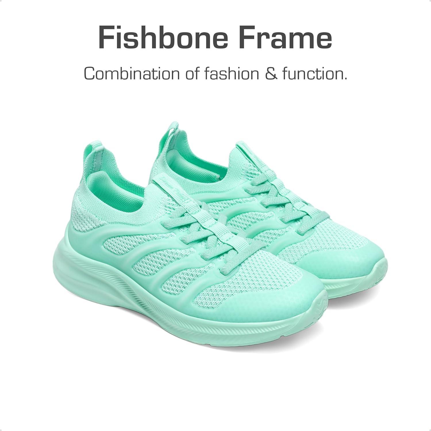 imageDREAM PAIRS Boys Girls Shoes Kids Tennis Slip on Footwear Running Athletic Sports School SneakersLight Green