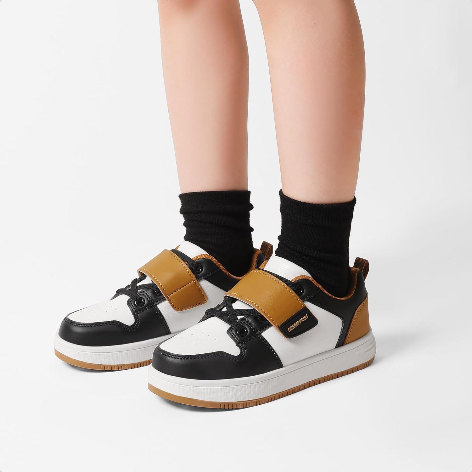 imageDREAM PAIRS Boys Girls Sneaker Low Top Basketball Shoes Kids LilLegends AlleyBall Walking Shoes for Sport Outdoor SchoolBlackBrown