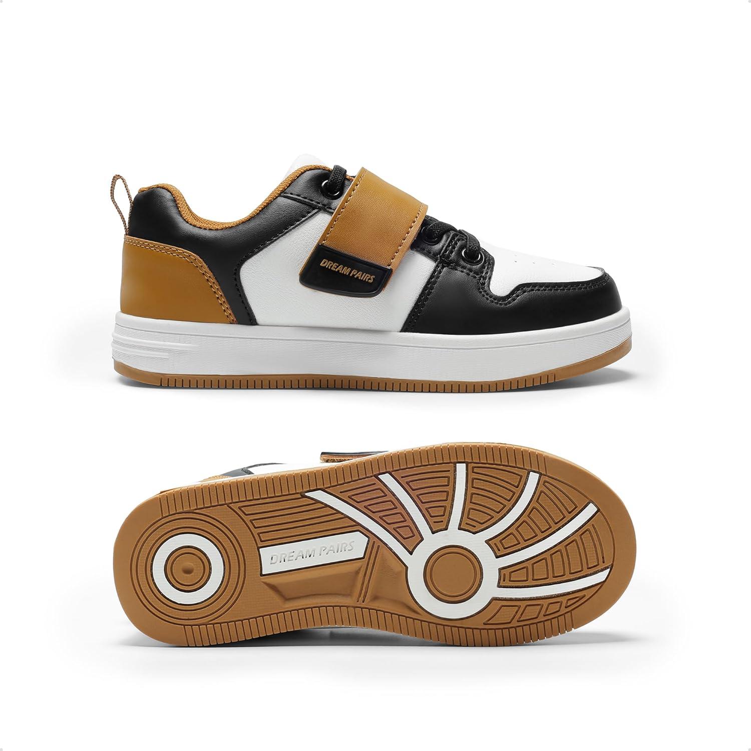 imageDREAM PAIRS Boys Girls Sneaker Low Top Basketball Shoes Kids LilLegends AlleyBall Walking Shoes for Sport Outdoor SchoolBlackBrown