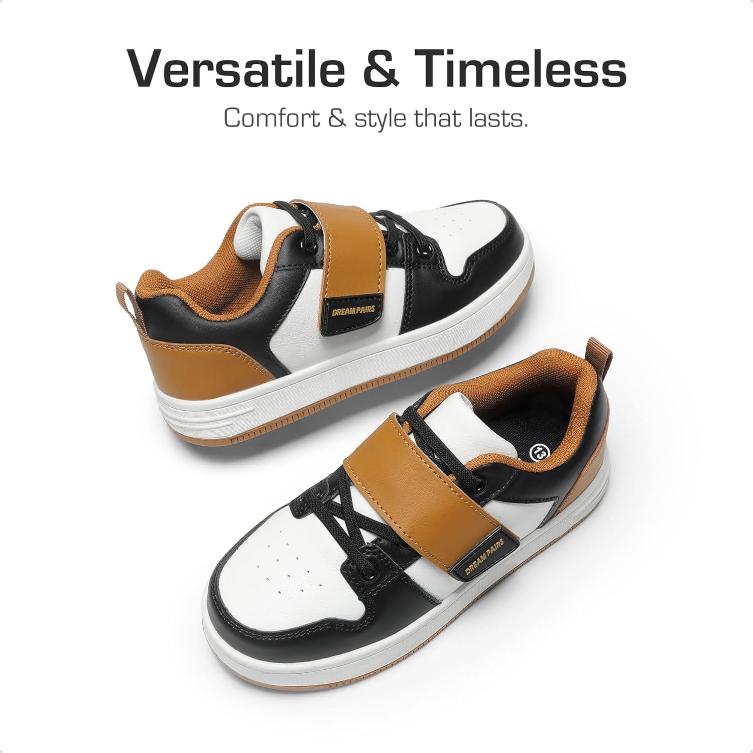 imageDREAM PAIRS Boys Girls Sneaker Low Top Basketball Shoes Kids LilLegends AlleyBall Walking Shoes for Sport Outdoor SchoolBlackBrown