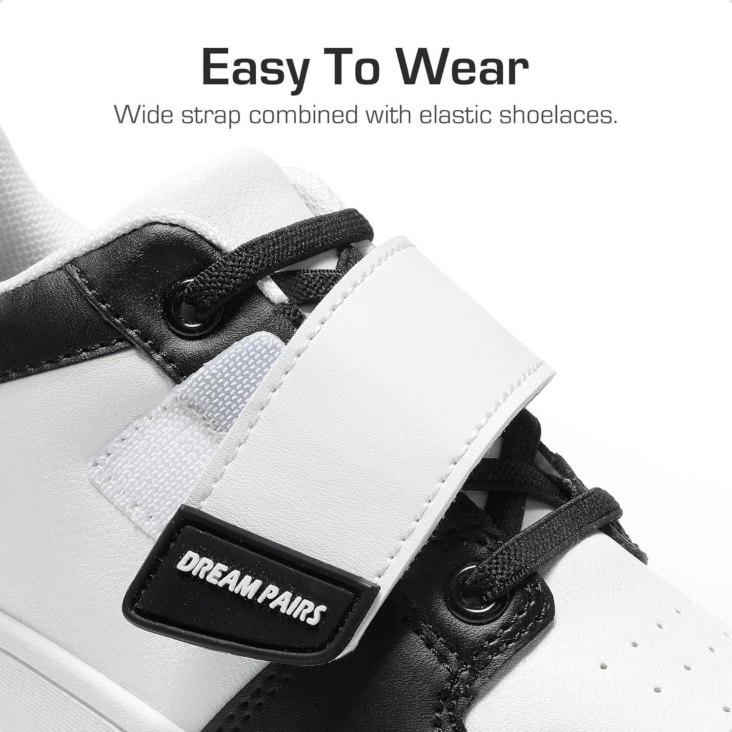 imageDREAM PAIRS Boys Girls Sneaker Low Top Basketball Shoes Kids LilLegends AlleyBall Walking Shoes for Sport Outdoor SchoolBlackWhite