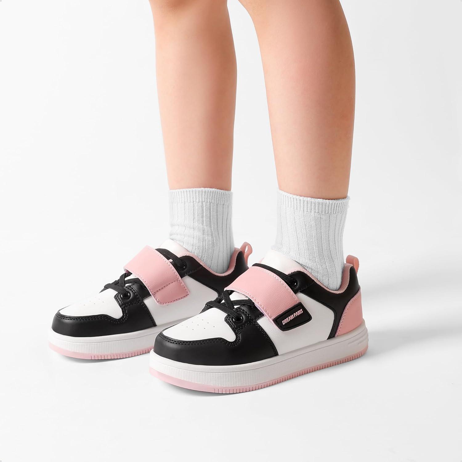 imageDREAM PAIRS Boys Girls Sneaker Low Top Basketball Shoes Kids LilLegends AlleyBall Walking Shoes for Sport Outdoor SchoolBlackWhitePink