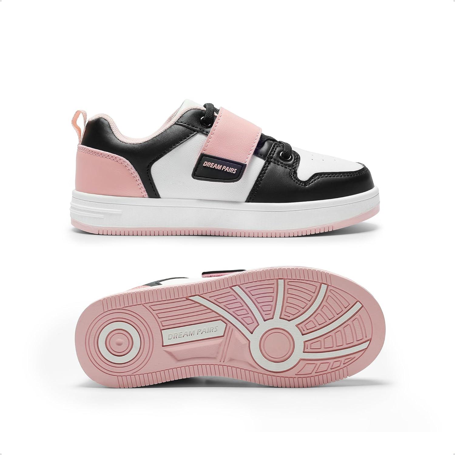 imageDREAM PAIRS Boys Girls Sneaker Low Top Basketball Shoes Kids LilLegends AlleyBall Walking Shoes for Sport Outdoor SchoolBlackWhitePink