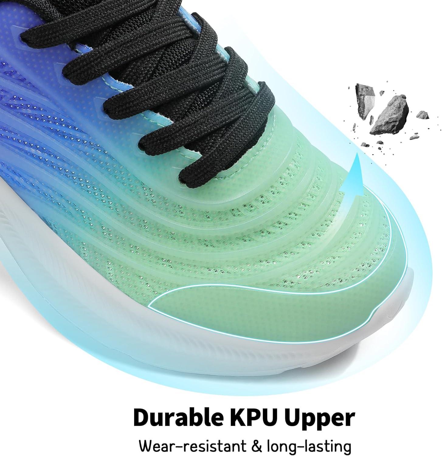 imageDREAM PAIRS Girls Boys Shoes Kids Lace up Tennis Sparkle Glitter Athletic Running SneakersLight GreenBlue