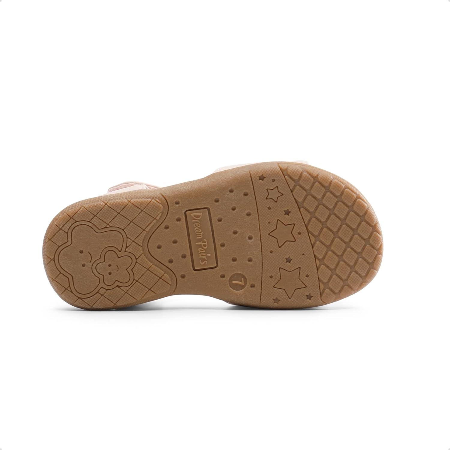 imageDREAM PAIRS Girls Sandals Fashion Bow Summer Shoes for ToddlerLittle KidPink