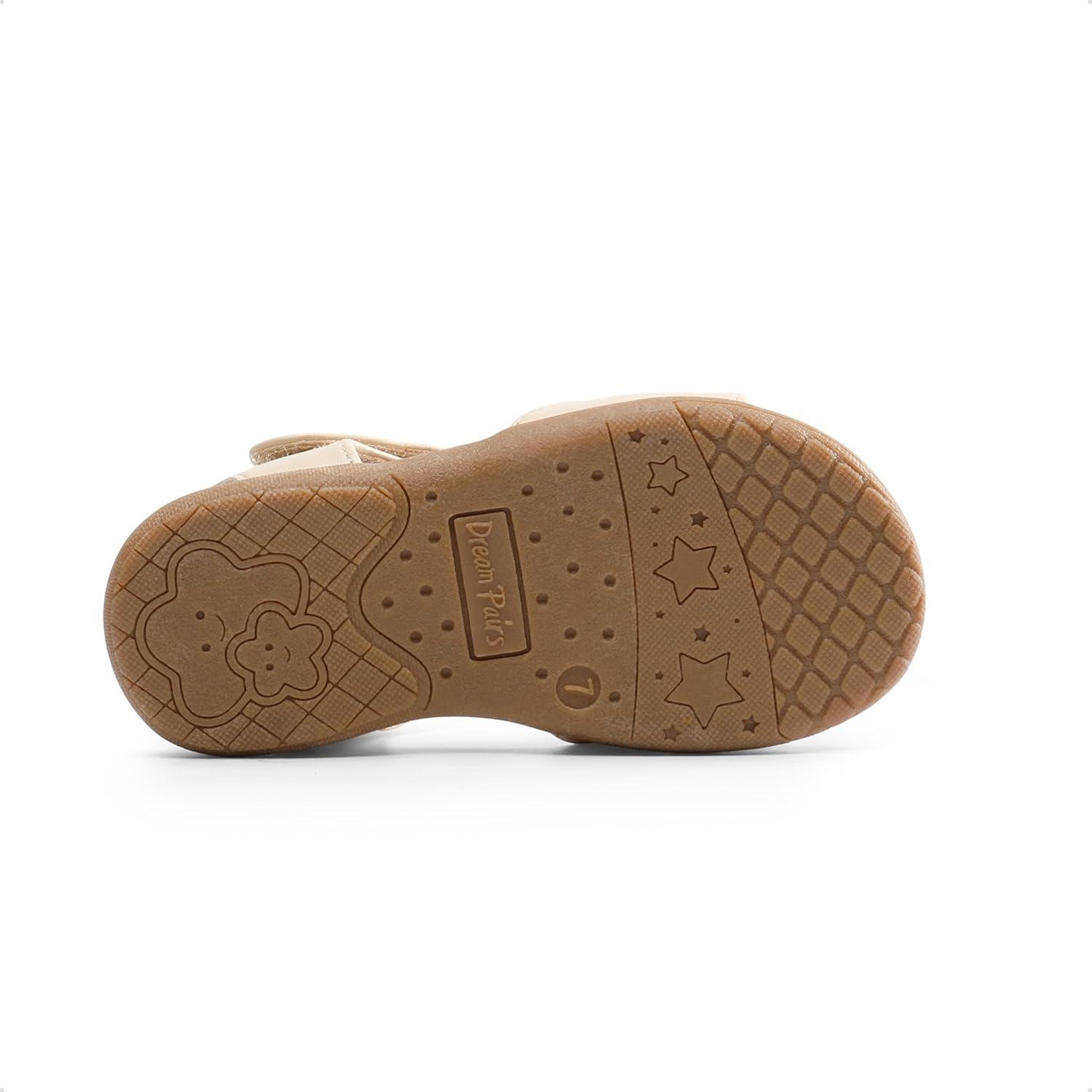 imageDREAM PAIRS Girls Sandals Fashion Bow Summer Shoes for ToddlerLittle KidWhitepu