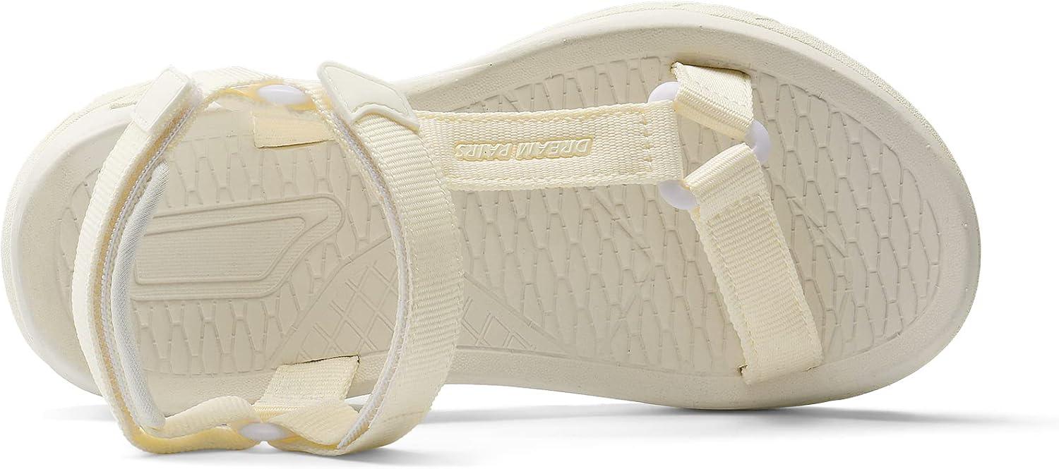 imageDREAM PAIRS Hiking Sandals Women Comfortable Walking Sandals With Adjustable Hook And Loop Strap QuickDrying Sports Summer Beach Outdoor Light Weight Water Shoes