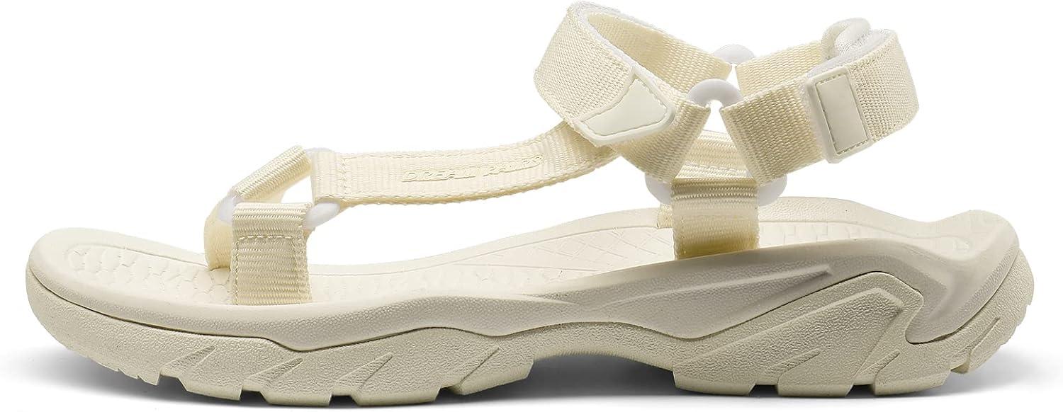 imageDREAM PAIRS Hiking Sandals Women Comfortable Walking Sandals With Adjustable Hook And Loop Strap QuickDrying Sports Summer Beach Outdoor Light Weight Water Shoes
