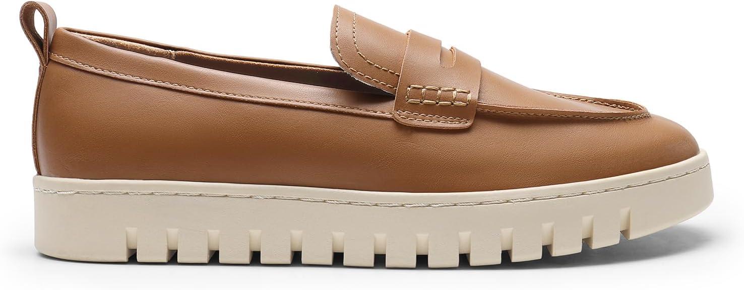 imageDREAM PAIRS Loafers for Women Casual Comfortable Slip On Business Work Loafer Shoes with Arch SupportBrownpu