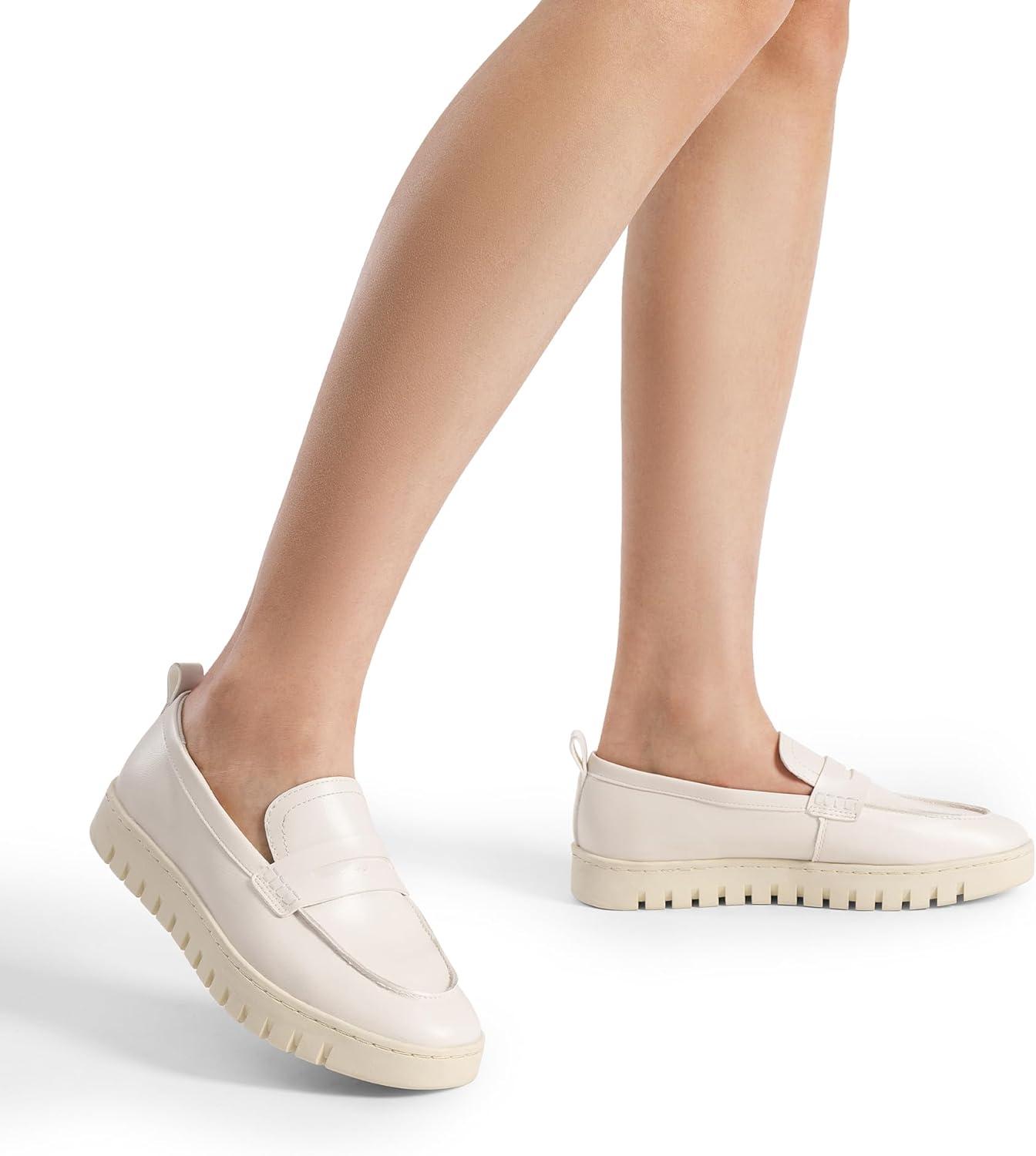 imageDREAM PAIRS Loafers for Women Casual Comfortable Slip On Business Work Loafer Shoes with Arch SupportWhitepu