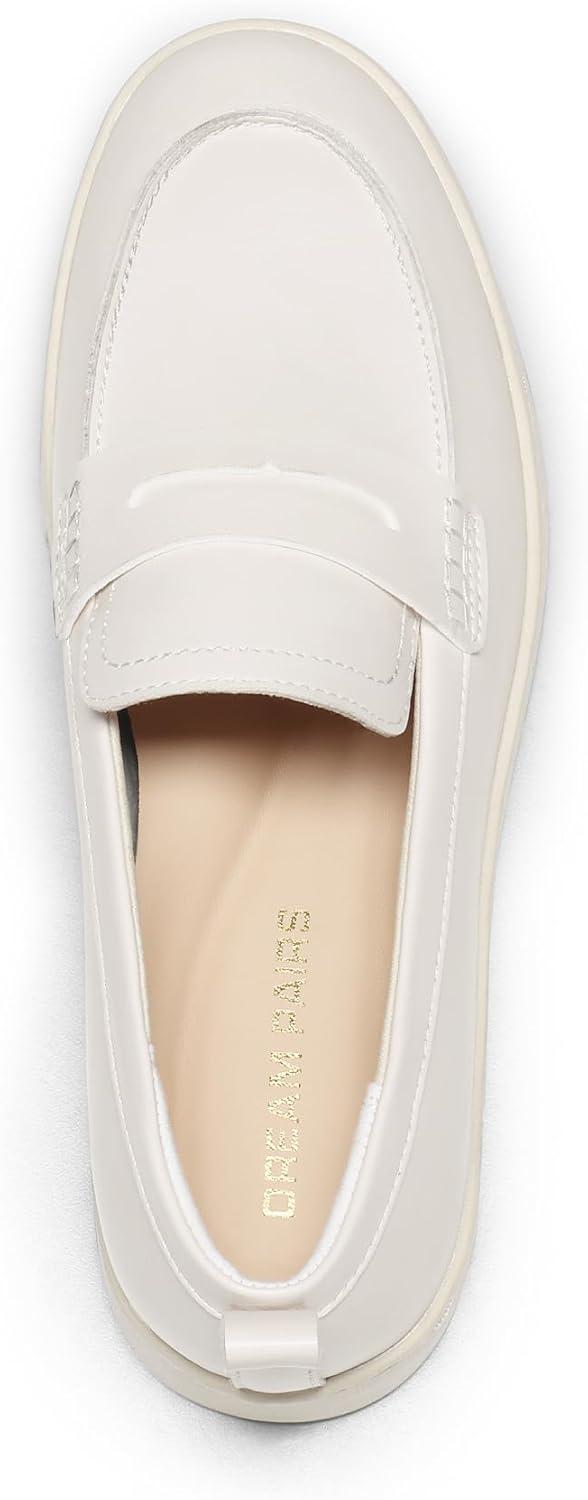 imageDREAM PAIRS Loafers for Women Casual Comfortable Slip On Business Work Loafer Shoes with Arch SupportWhitepu