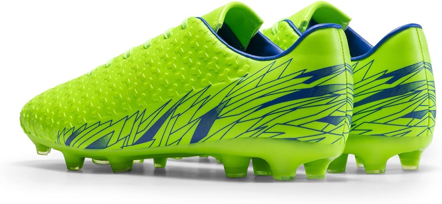 imageDREAM PAIRS Mens Firm Ground Soccer Cleats ShoesNeonGreenRoyal
