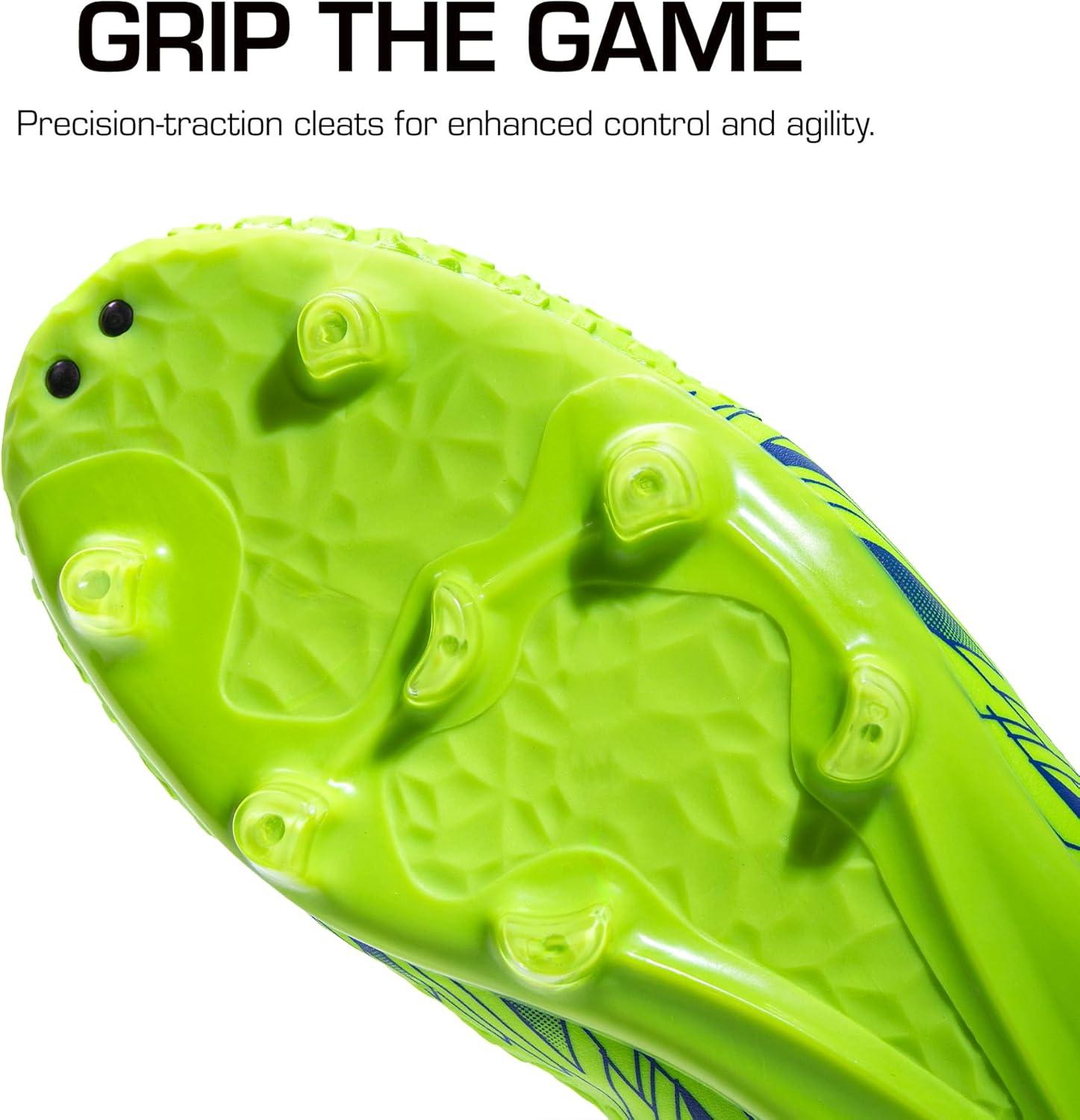 imageDREAM PAIRS Mens Firm Ground Soccer Cleats ShoesNeonGreenRoyal