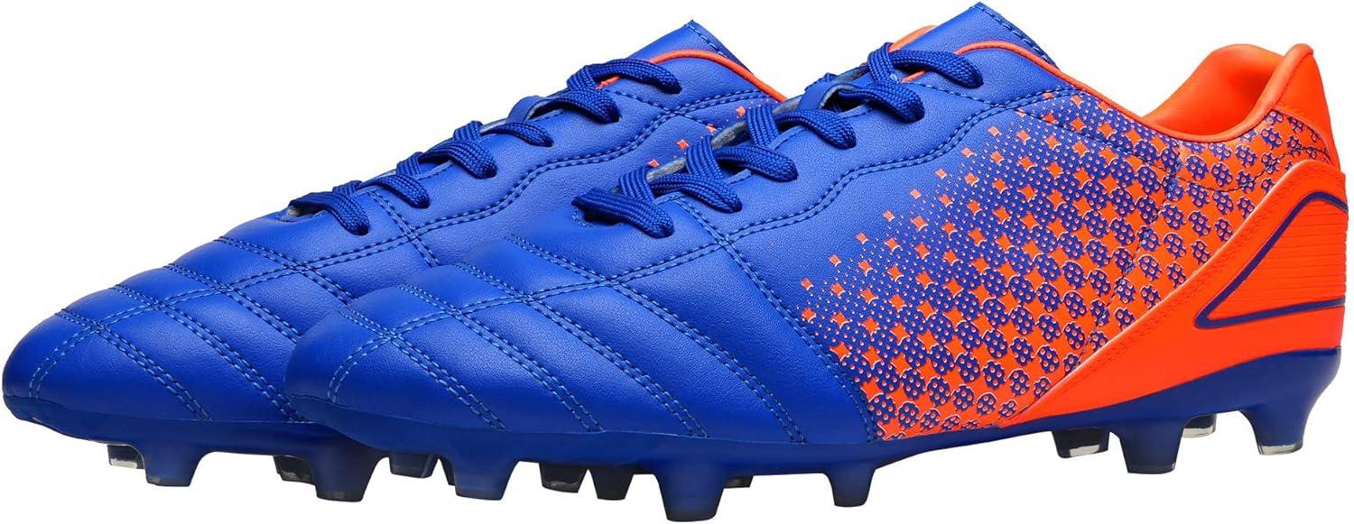 imageDREAM PAIRS Mens Firm Ground Soccer Cleats Soccer ShoesRoyalOrange